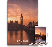 Rompecabezas para Adultos 1000 Londres Juegos educativos Desafío difícil Juguete Educativo Tamaño 38x26cm