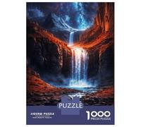 Rompecabezas para Adultos 1000 Majestic Waterfall Rompecabezas para Adultos Juego Práctico Corte De Precisión Regalos para Amigos Y Familiares 52x38cm/1000pcs