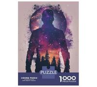 Rompecabezas para Adultos 1000 Man Galaxy Silhouette Rompecabezas para Adultos Juego Familiar Pero Divertido Y Humorístico Desafiante De Completar 52x38cm/1000pcs
