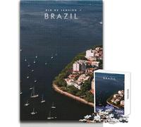 Rompecabezas para Adultos 1000 Morro Da Urca Juegos educativos Desafío difícil Juguete Educativo Tamaño 50x75cm