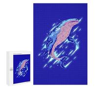 Rompecabezas para Adultos 1000 PCS Abstract Wild Whale Rompecabezas para Adultos Juego Práctico Mejora La Memoria Regalos para Amigos Y Familiares 1000 PCS
