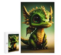 Rompecabezas para Adultos 1000 PCS Adorable Baby Dragon Figurine Rompecabezas para Adultos Juegos Familiares Corte De Precisión Cumpleaños Y Navidad 1000 PCS