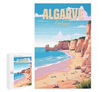 Rompecabezas para Adultos 1000 PCS Algarve Portugal Rompecabezas Juegos Relajantes Análisis Y Lógica Cumpleaños Y Navidad 1000 PCS