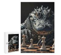 Rompecabezas para Adultos 1000 PCS Alligator Chess Juego De Rompecabezas para Ejercitar La Mente Corte De Precisión Interacción Entre Padres E Hijos 1000 PCS