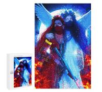 Rompecabezas para adultos 1000 PCS Angelic Warriors in Flames Puzzles Para Adolescentes Juegos de Relajación Análisis Y Lógica Regalos de Navidad y Cumpleaños 1000 PCS