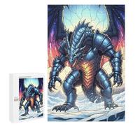 Rompecabezas para Adultos 1000 PCS Armored Dragon in Snowy Landscape Rompecabezas para Adultos Juego De Ingenio Desafío Difícil 1000 PCS