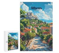Rompecabezas para Adultos 1000 PCS Athens Greece Travel Rompecabezas para Adultos Juegos Familiares Regalo De Cumpleaños Regalos De Cumpleaños 1000 PCS