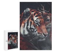 Rompecabezas para Adultos 1000 PCS Bengal Tiger Deer Love Rompecabezas para Adultos Juegos Familiares Corte De Precisión Cumpleaños Y Navidad 1000 PCS