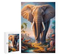 Rompecabezas para Adultos 1000 PCS Beyond The Elephant Rompecabezas para Adultos Juegos Familiares Alivia El Estrés Regalo De Cumpleaños, Regalos, 1000 PCS