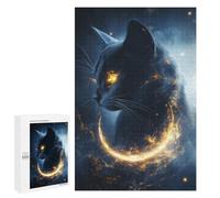Rompecabezas para Adultos 1000 PCS Black Magic Cat Rompecabezas para Adultos Juegos Familiares Corte De Precisión Cumpleaños Y Navidad 1000 PCS