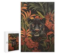 Rompecabezas para Adultos 1000 PCS Black Panther in Jungle Rompecabezas para Adultos Juegos Familiares Regalo De Cumpleaños Regalos De Cumpleaños 1000 PCS