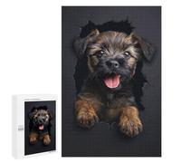 Rompecabezas para Adultos 1000 PCS Border Terrier Rompecabezas para Adultos Juguetes Antiestrés Análisis Y Lógica Regalo De Cumpleaños, Regalos, 1000 PCS