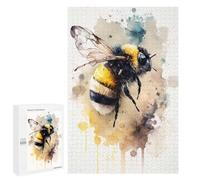Rompecabezas para Adultos 1000 PCS Buzzing Bee Watercolor Rompecabezas para Adultos Juegos Familiares Corte De Precisión Cumpleaños Y Navidad 1000 PCS
