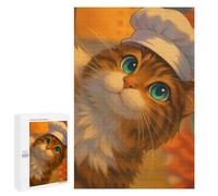 Rompecabezas para Adultos 1000 PCS Chef Cat Rompecabezas para Adultos Juegos Relajantes Difícil Regalos para Amigos Y Familiares 1000 PCS