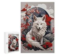 Rompecabezas para Adultos 1000 PCS Cherry Blossom Wolf Rompecabezas para Adultos Juegos Familiares Regalo De Cumpleaños Regalos De Cumpleaños 1000 PCS