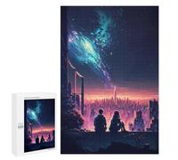 Rompecabezas para Adultos 1000 PCS City of Eternal Stars Rompecabezas para Adultos Juegos Familiares Corte De Precisión Cumpleaños Y Navidad 1000 PCS