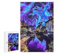 Rompecabezas para Adultos 1000 PCS Colorful Canal Dreamscape Rompecabezas para Adolescentes Juego De Ingenio Carrera De Velocidad De Manos Regalos De Cumpleaños Y Únicos 1000 PCS