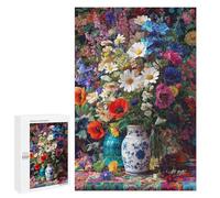Rompecabezas para Adultos 1000 PCS Colorful Floral Still Life Rompecabezas para Adultos Actividades Familiares Entrena Tu Cerebro Y Tus Manos Juego De Desafío Único 1000 PCS