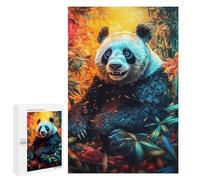 Rompecabezas para Adultos 1000 PCS Colorful Panda in Nature Rompecabezas para Adultos Juegos Divertidos Pero Regalos Divertidos Y Humorísticos para Amigos Y Familiares 1000 PCS