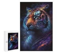 Rompecabezas para Adultos 1000 PCS Cosmic Tiger Portrait-4 Rompecabezas para Adultos Análisis Y Lógica Entrena Tu Cerebro Y Tus Manos Juguete Juego Intelectual 1000 PCS