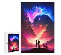 Rompecabezas para Adultos 1000 PCS Couple of Vibrant Universe Rompecabezas para Adolescentes Juego De Ingenio Análisis Y Lógica 1000 PCS