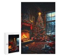 Rompecabezas para Adultos 1000 PCS Cozy Christmas Cabin Rompecabezas para Adultos Juegos Relajantes Análisis Y Lógica Cumpleaños Y Navidad 1000 PCS