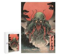Rompecabezas para Adultos 1000 PCS Creepy Japanese Cthulhu Rompecabezas Juegos Relajantes Análisis Y Lógica Cumpleaños Y Navidad 1000 PCS