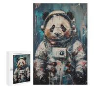 Rompecabezas para Adultos 1000 PCS Cute Astronaut Panda Rompecabezas para Adultos Juegos Relajantes Regalo De Cumpleaños Gran Regalo para Jugar 1000 PCS