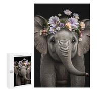 Rompecabezas para Adultos 1000 PCS Cute Baby Fluffy Elephant Rompecabezas para Adultos Juego Práctico Mejora La Memoria Regalos para Amigos Y Familiares 1000 PCS