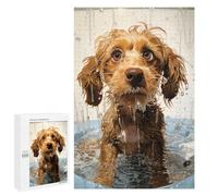 Rompecabezas para Adultos 1000 PCS Cute Dog in The Water Rompecabezas para Adolescentes Juegos Relajantes Regalos para Mujeres Cumpleaños Y Navidad 1000 PCS