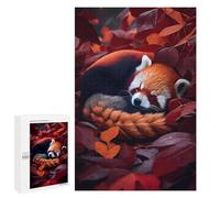 Rompecabezas para Adultos 1000 PCS Cute Sleeping Red Panda Rompecabezas para Adultos Juegos Relajantes Una Obra De Arte Regalo De Cumpleaños, Regalos, 1000 PCS