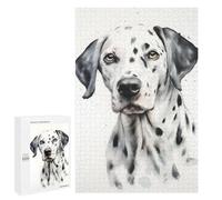 Rompecabezas para Adultos 1000 PCS Dalmatian Watercolor Dog Rompecabezas para Adolescentes Juego De Ingenio Análisis Y Lógica 1000 PCS