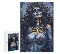 Rompecabezas para Adultos 1000 PCS Day of The Dead Woman Rompecabezas para Adultos Juegos Relajantes Análisis Y Lógica Cumpleaños Y Navidad 1000 PCS