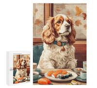 Rompecabezas para Adultos 1000 PCS Dog and Sushi Rompecabezas para Adultos Juegos Relajantes Mejora La Memoria Cumpleaños Y Navidad 1000 PCS