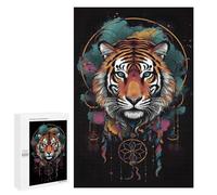 Rompecabezas para Adultos 1000 PCS Dreamcatcher Mandala Tiger Rompecabezas para Adultos Juegos Familiares Regalo De Cumpleaños Regalos De Cumpleaños 1000 PCS