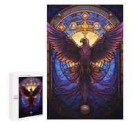 Rompecabezas para Adultos 1000 PCS Eagle Stained Glass Style Rompecabezas para Adultos Juegos Familiares Corte De Precisión Cumpleaños Y Navidad 1000 PCS