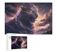 Rompecabezas para Adultos 1000 PCS Electric Tiger Roar Wild Energy Unleashed! Rompecabezas para Adultos Juegos Relajantes Regalo De Cumpleaños Gran Regalo para Jugar 1000 PCS