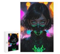 Rompecabezas para Adultos 1000 PCS Emerald Mask Girl Rompecabezas para Adolescentes Juegos Relajantes Regalos para Mujeres Cumpleaños Y Navidad 1000 PCS