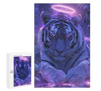 Rompecabezas para Adultos 1000 PCS Enchanted Tiger Aura Rompecabezas para Adolescentes Corte De Precisión Difícil Y Desafiante Regalos De Cumpleaños Y Únicos 1000 PCS