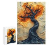 Rompecabezas para Adultos 1000 PCS Enigmatic Surreal Tree - Mystical Abstract Art Rompecabezas para Adultos Juegos Divertidos Decoración Desafiante De Completar 1000 PCS