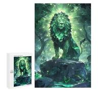 Rompecabezas para Adultos 1000 PCS Epic Emerald Lion Rompecabezas para Adultos Juego Práctico Mejora La Memoria Regalos para Amigos Y Familiares 1000 PCS