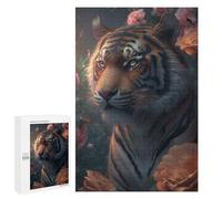 Rompecabezas para Adultos 1000 PCS Fantasy Floral Tiger Rompecabezas para Adultos Juguetes Antiestrés Decoración del Hogar Cumpleaños Y Navidad 1000 PCS