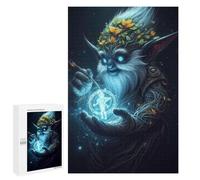 Rompecabezas para Adultos 1000 PCS Fantasy Wizard Holding Magic Circle Rompecabezas para Adultos Análisis Y Lógica Entrena Tu Cerebro Y Tus Manos Juguete Juego Intelectual 1000 PCS