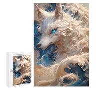 Rompecabezas para Adultos 1000 PCS Fantasy Wolf Artwork -1 Rompecabezas para Adultos Alivia El Estrés Desafíos para Completar Rompecabezas Juegos Familiares 1000 PCS