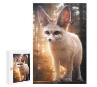 Rompecabezas para Adultos 1000 PCS Fennec Fox and Butterfly Rompecabezas para Adultos Juegos Familiares Corte De Precisión Cumpleaños Y Navidad 1000 PCS