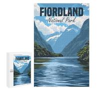 Rompecabezas para Adultos 1000 PCS Fiordland National Park Juego De Rompecabezas para Ejercitar La Mente Corte De Precisión Interacción Entre Padres E Hijos 1000 PCS