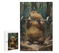 Rompecabezas para Adultos 1000 PCS Fitness Beaver Workout Gym Rompecabezas para Adultos Juegos Relajantes Análisis Y Lógica Cumpleaños Y Navidad 1000 PCS