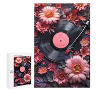 Rompecabezas para Adultos 1000 PCS Floral Vinyl Melodies Rompecabezas para Adultos Juegos Divertidos Decoración Desafiante De Completar 1000 PCS