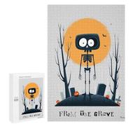 Rompecabezas para Adultos 1000 PCS from The Grave - Cute Skeleton Halloween Art Rompecabezas para Adultos Juegos Familiares Regalo De Cumpleaños Regalos De Cumpleaños 1000 PCS
