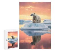 Rompecabezas para Adultos 1000 PCS Frozen Majesty Polar Bear Rompecabezas para Adultos Juegos Familiares Alivia El Estrés Regalo De Cumpleaños, Regalos, 1000 PCS